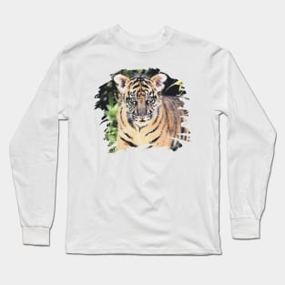 Paint Stroke Tiger Cub Long Sleeve T-Shirt